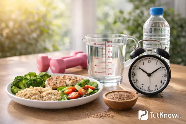 Питание, вода и режим для похудения