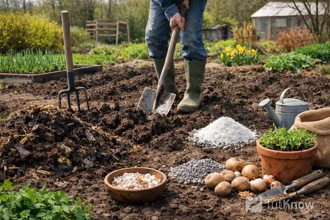 Подготовка почвы весной перед посадкой