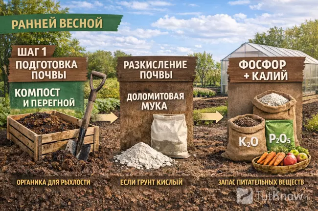 Весенние удобрения для подготовки почвы