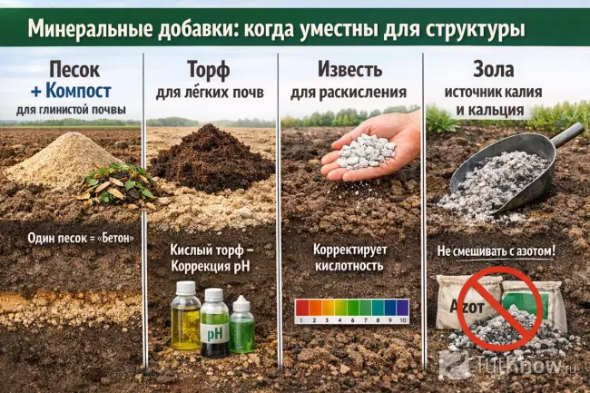 Минеральные добавки для улучшения структуры почвы