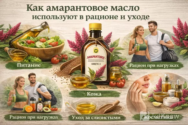 Амарантовое масло в питании и уходе