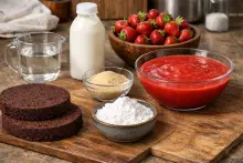 Ингредиенты для муссового клубничного торта