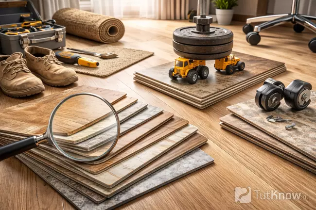 Износостойкость линолеума при нагрузках