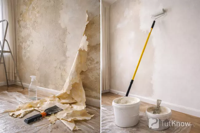 Подготовка стен под поклейку обоев