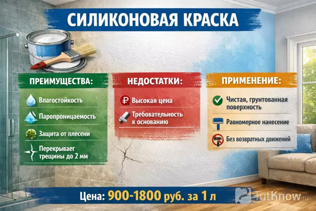 Силиконовая краска — свойства и применение