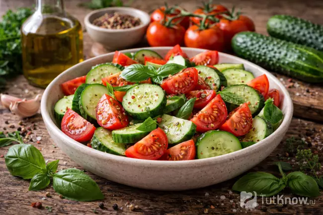 Совместимость огурцов и помидоров в салате