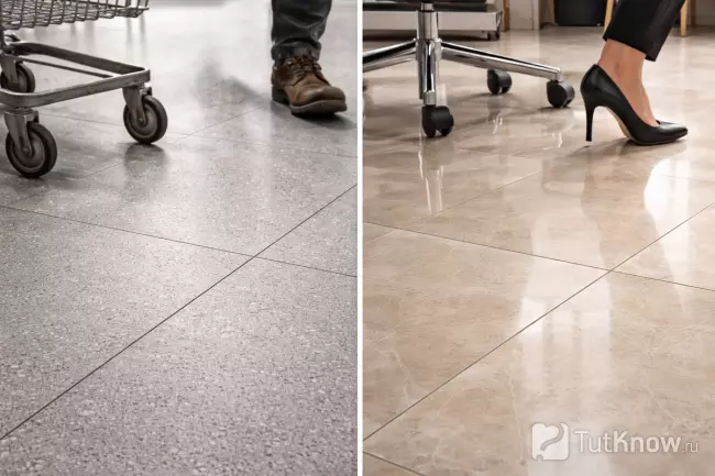 Технический и глазурованный керамогранит под нагрузкой