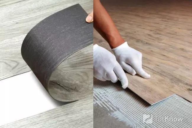 Укладка ПВХ плитки на клеевой состав