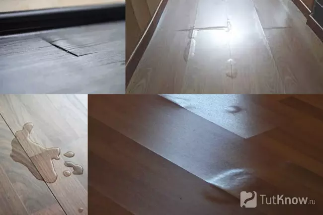 Деформация ламината от влаги и воды