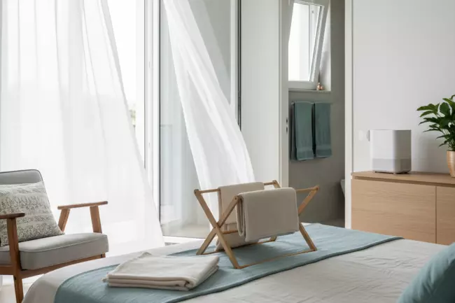 Свежесть домашнего текстиля: воздух, влажность, уход