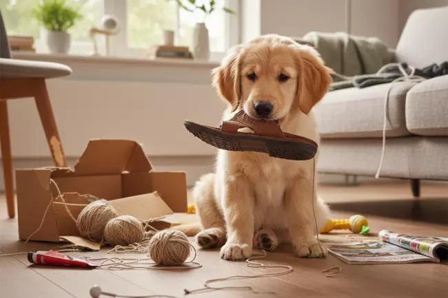 Причины порчи вещей собакой дома