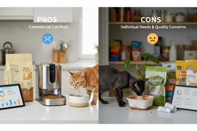 Плюсы и минусы готового корма кошке