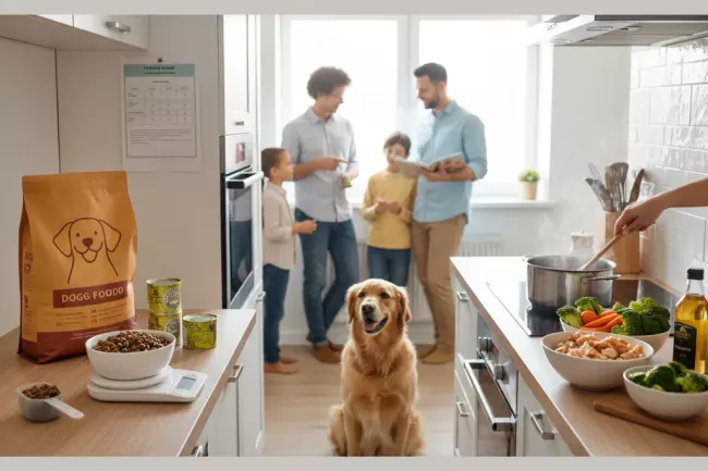 Корм или натуральное питание для собаки