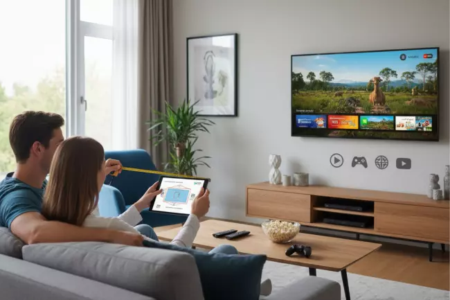 Выбор телевизора: размер экрана по расстоянию