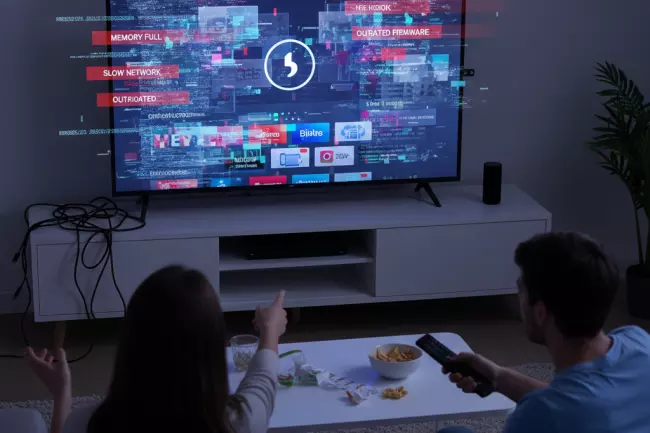 Причины медленной работы телевизора и тормозов