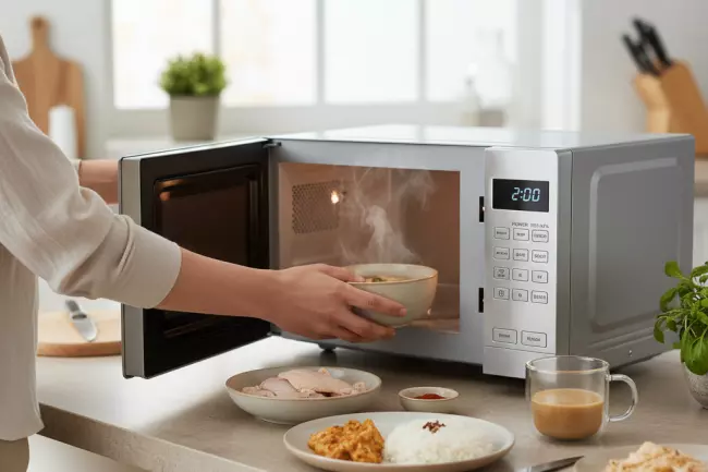 Основные режимы микроволновки для разогрева и разморозки