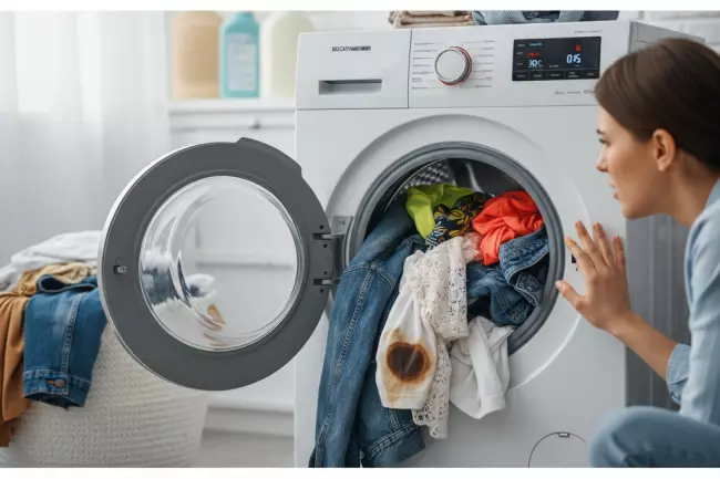 Ошибки выбора режима и температуры стирки