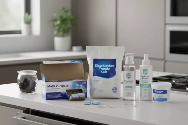 Средства для посудомоечной машины: таблетки, соль, ополаскиватель