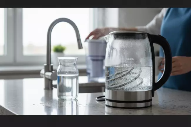 Быстрое образование накипи из-за жёсткой воды