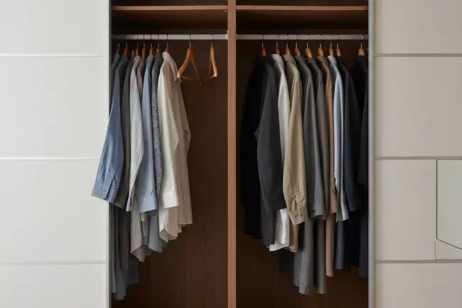 Расчёт глубины и высоты шкафа для одежды