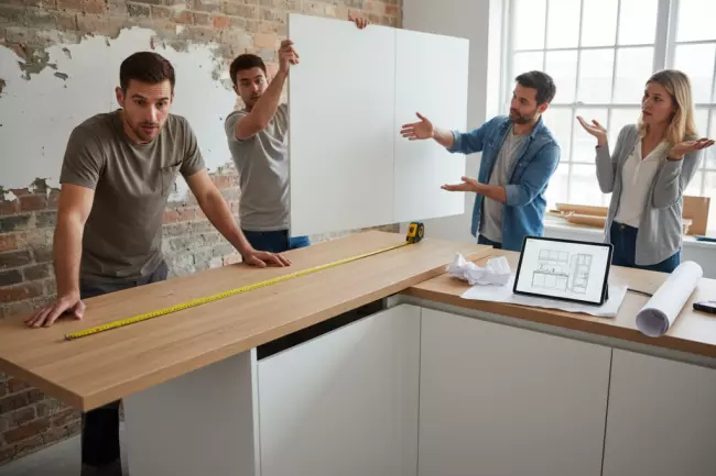 Типичные ошибки замеров при заказе кухни