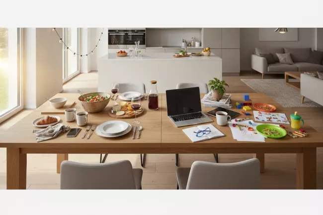 Выбор стола для кухни и гостиной