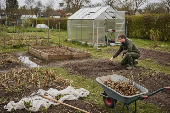 Подготовка огорода весной: осмотр участка и уборка