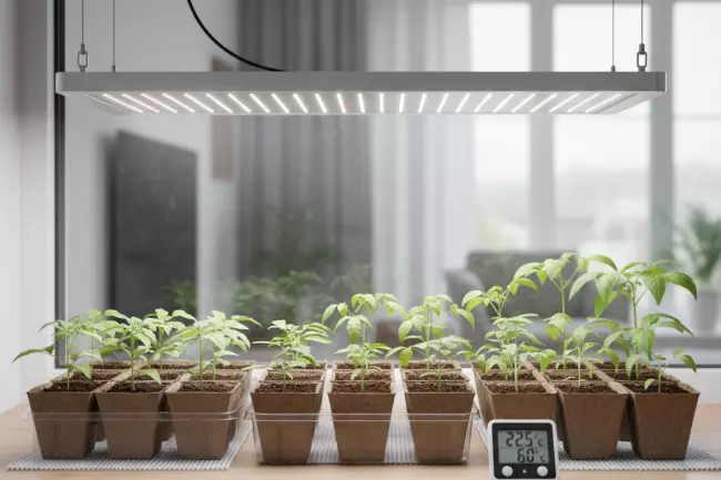 Условия для рассады дома: свет, температура, влажность, воздух