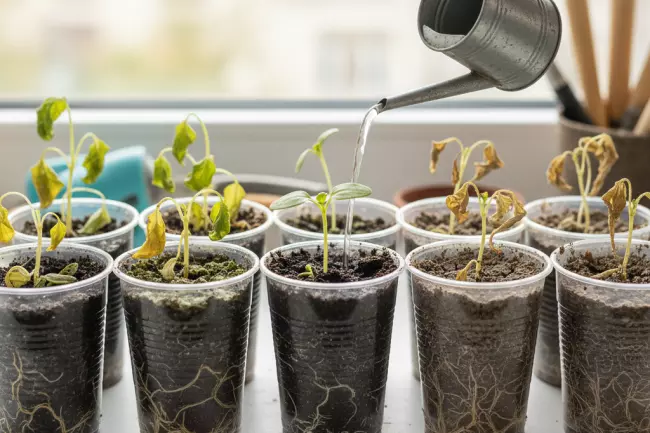 Правильный водный режим для рассады