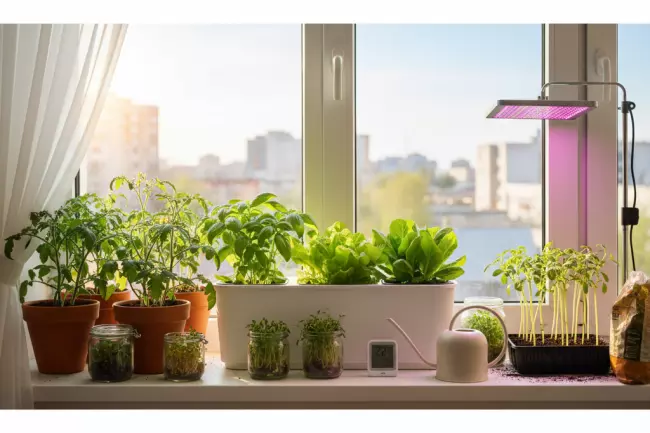 Овощи для выращивания на подоконнике весной