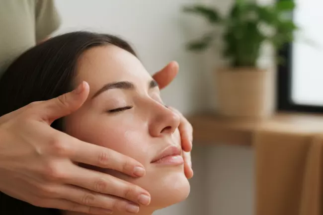 Домашний массаж лица: польза и техника