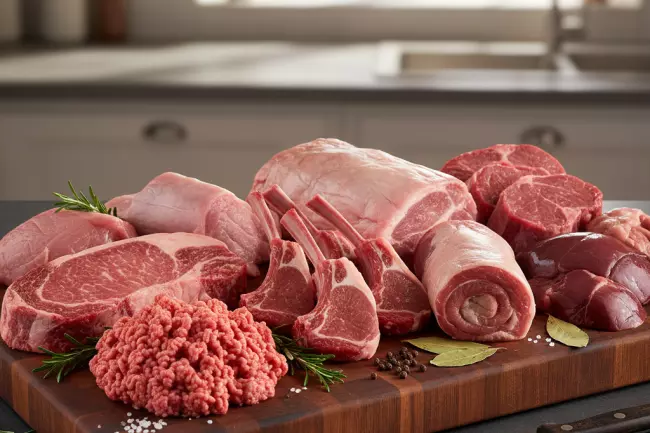 Красное мясо в рационе: частота употребления