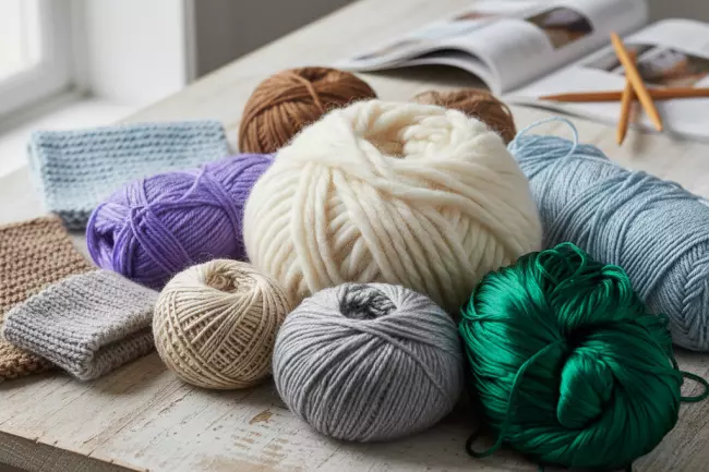 Виды пряжи и свойства состава нити