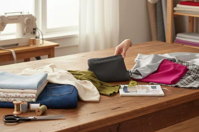 Выбор ткани для шитья: состав и переплетение