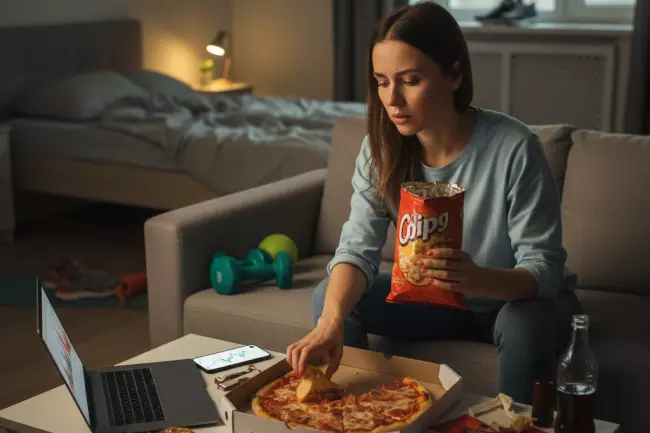 Сильный стресс и замедление похудения при дефиците