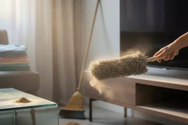 Быстрое накопление пыли и эффективная уборка