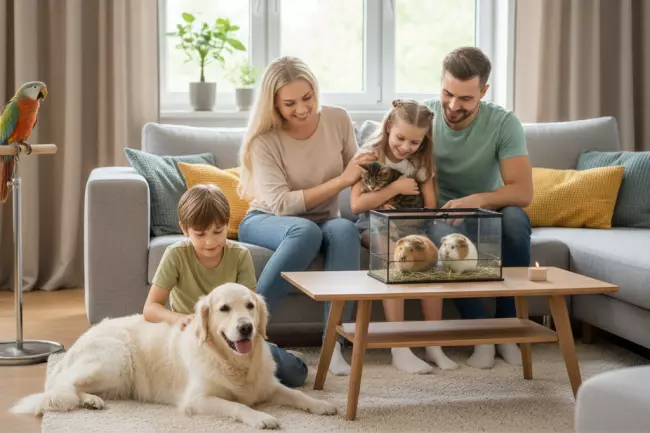 Домашние питомцы для семей с детьми