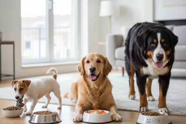 Домашний рацион собаки по возрасту и активности