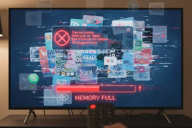 Переполненная память и фоновые процессы телевизора