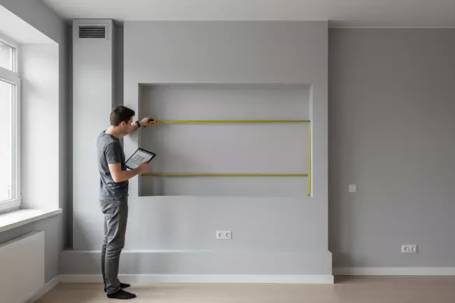 Замеры помещения для мебели: ниши и выступы