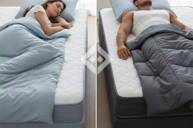 Выбор жёсткости матраса по весу и позе сна