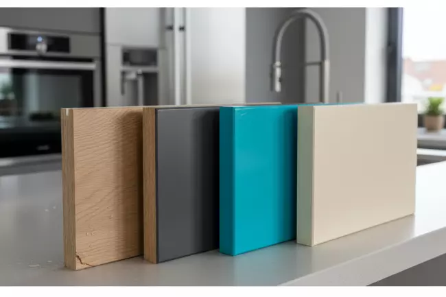 Практичность фасадов кухни: ЛДСП, МДФ, эмаль