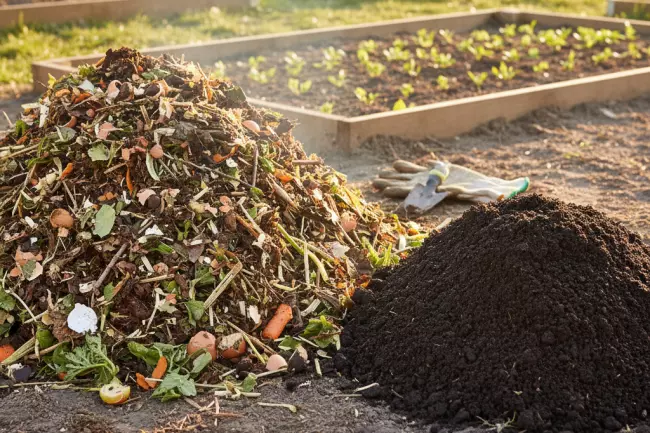 Органические удобрения весной: компост и перегной