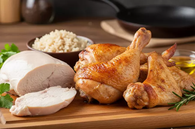 Питательная ценность частей курицы и диетичность