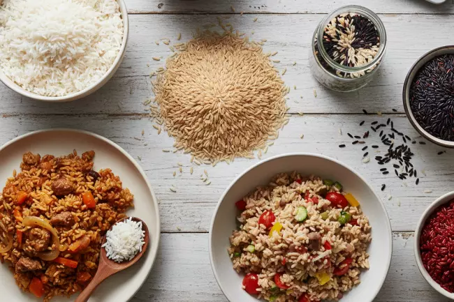 Выбор видов риса и сочетания в блюдах