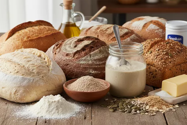 Виды хлеба: мука, закваска, добавки