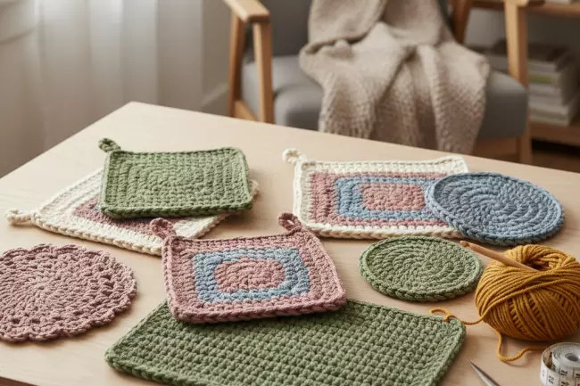 Простые идеи вязания крючком для дома