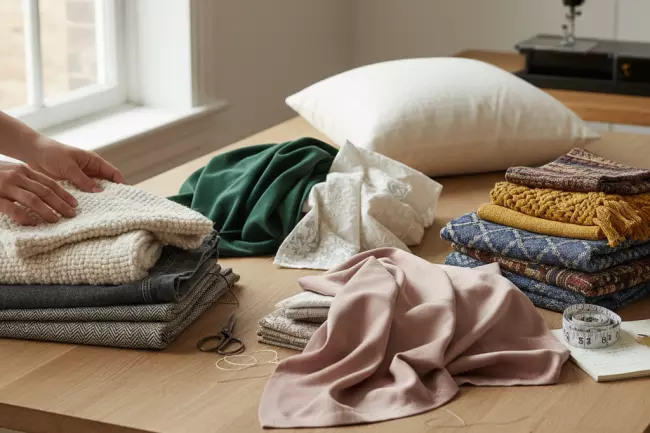 Выбор ткани для интерьерных подушек