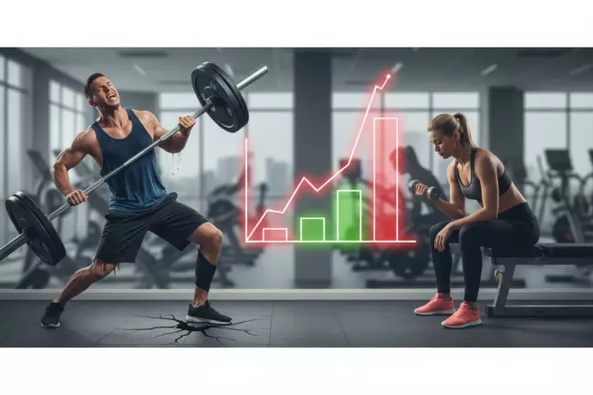 Неподходящий уровень нагрузки в тренировках