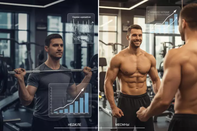 Сроки видимых результатов: сила и внешний вид